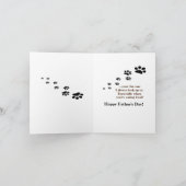 Humoristische Vaderdag kaart van Dog (Binnen)