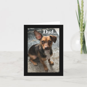 Humoristische Vaderdag kaart van Dog