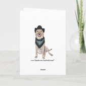 Humoristische Vaderdag van de vrouw Kaart (Achterkant)