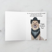 Humoristische Vaderdag van de vrouw Kaart (Binnen)