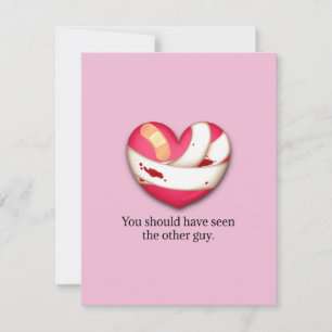 Humoristische Valentijnsgriep Gescheiden Persoonli Notitiekaartje