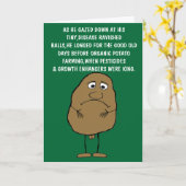 Humoristische verjaardag kaart (Gele Bloem)