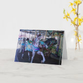 HUMORISTISCHE VERJAARDAG VOLWASSEN KAART CARROUSEL (Gele Bloem)