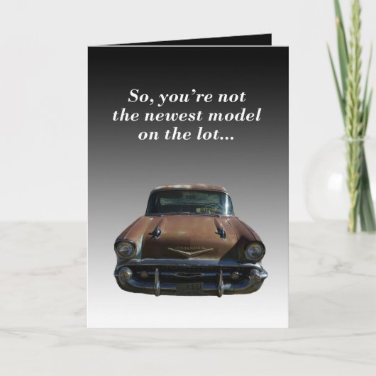 Humoristische verjaardagskaart voor iedereen (Voorkant)