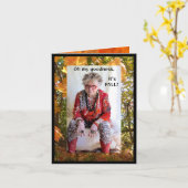 Humoristische vraag over Herfst Kaart (Gele Bloem)