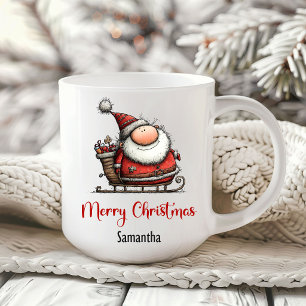 Humoristische Vreemde Kerstman Koffiemok