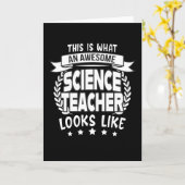 Humoristische wetenschap leraren geschenken kaart (Gele Bloem)