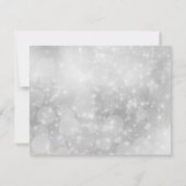 Humoristische winter- sneeuwvlok trouw-RSVP kaart (Achterkant)
