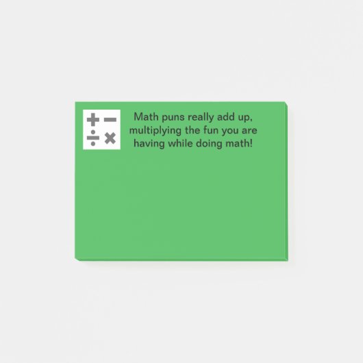 Humoristische Wiskunde Post-It Notes (Voorkant)