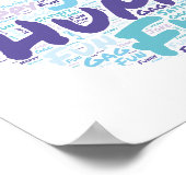 Humoristische woordwolk. poster (Hoek)