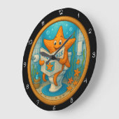 Humoristische Zeester Badkamerklok Grote Klok (Hoek)