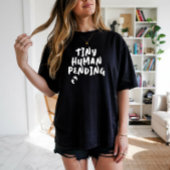 Humoristische zwangerschap vingerafdruk wit T-Shir T-shirt