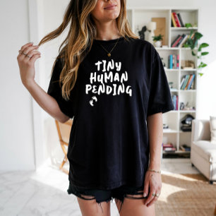 Humoristische zwangerschap vingerafdruk wit T-Shir T-shirt