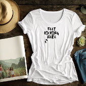 Humoristische zwangerschap vingerafdruk zwart T-Sh T-shirt