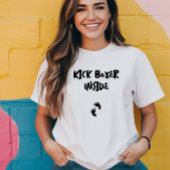 Humoristische zwangerschap vingerafdruk zwart t-shirt