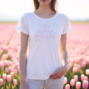 Humoristische zwangerschapsvingerafdruk rozeT-Shir Tri-Blend Shirt