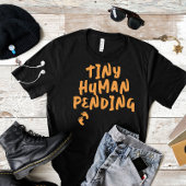 Humoristische zwangerschapsvingerafdruk sinaasappe t-shirt