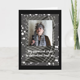 Humoritaire persoonlijke stijl kaart