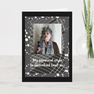 Humoritaire persoonlijke stijl kaart