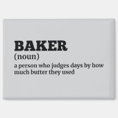 Humorous Baker Definition Magnet (Voorkant)
