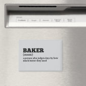 Humorous Baker Definition Magnet (Insitu (Vaatwasser))