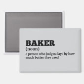 Humorous Baker Definition Magnet (Voorkant / Achterkant)