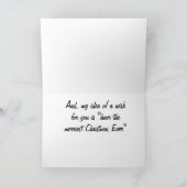 HUMOROUS BEACH CHRISTMAS GREETING CARD KAART (Binnen)