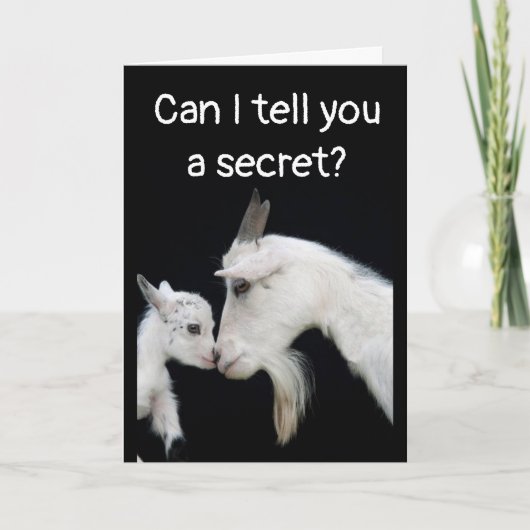 HUMOROUS "BELATED" BIRTHDAY NO BUTTS ABOUT IT! CAR KAART (Voorkant)