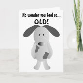 Humorous Birthday Card Dog Years Kaart (Voorkant)