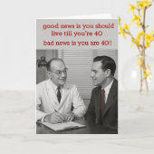 Humorous Birthday card Kaart (Gele Bloem)