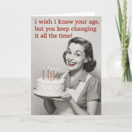 Humorous Birthday card Kaart