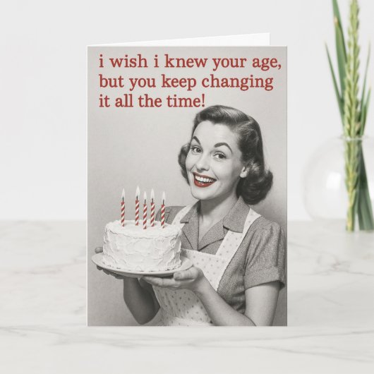 Humorous Birthday card Kaart (Voorkant)