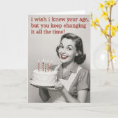 Humorous Birthday card Kaart (Gele Bloem)