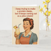 Humorous Birthday Card Kaart (Gele Bloem)