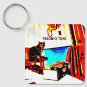 Humorous Cat Sleutelhanger (Voorkant)