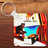 Humorous Cat Sleutelhanger (Voorkant)