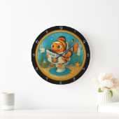 Humorous Clownfish Badkamer Grote Klok (Huis)
