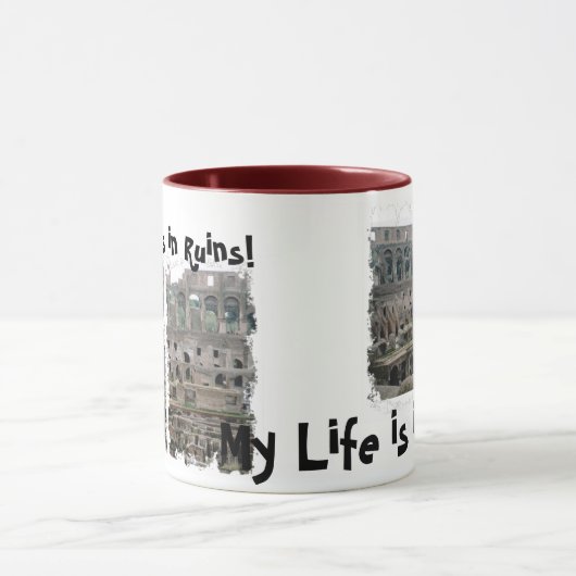 Humorous coffee mug mok (Midden)