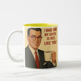 Humorous coffee Mug Tweekleurige Koffiemok