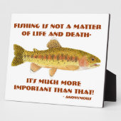 Humorous Fishing Plaque Fotoplaat (Zijkant)