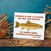 Humorous Fishing Plaque Fotoplaat (Zijkant)