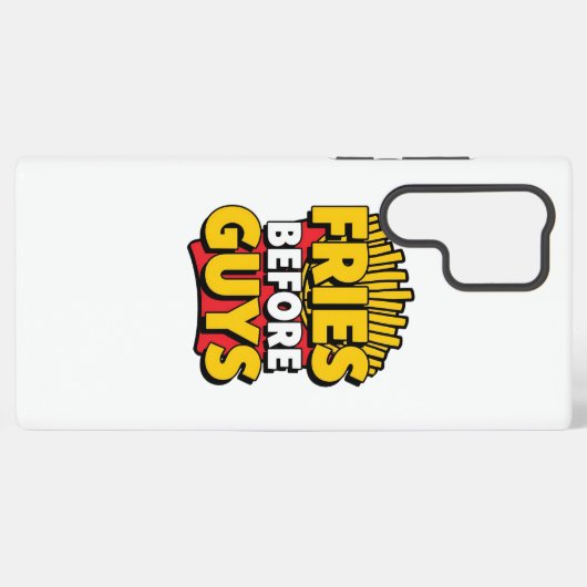 Humorous French Fries for Foodies Samsung Galaxy Hoesje (Achterkant horizontaal)