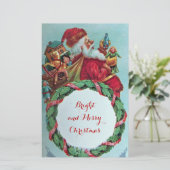 HUMOROUS FUNNY SANTA XMAS CROWN BRIEFPAPIER (Staand voorkant)