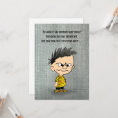 Humorous Get Well laxative joke Kaart (Voorkant / Achterkant in situ)