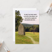 Humorous Get Well outhouse on a hill joke Kaart (Voorkant / Achterkant in situ)