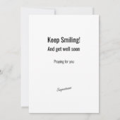 Humorous Get Well outhouse on a hill joke Kaart (Achterkant)