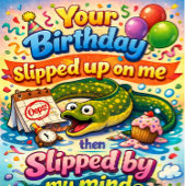 Humorous get well wish kaart