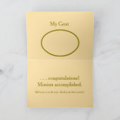 Humorous/Goat/You Get My GoatFolded Wenskaart Kaart (Binnen)