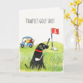 Humorous Golf Dogs on the Green Kaart (Gele Bloem)