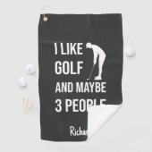 Humorous Golf Gifts Funny Golfer Humor Joke Golfhanddoek (Insitu)